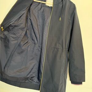 Tommy Hilfiger Women's Raincoat with Hood Blue Size M